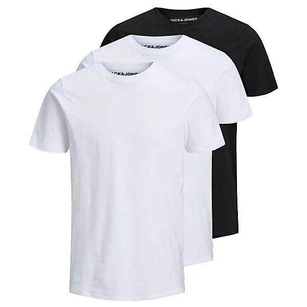 Jack & Jones Organic Basic 3 Pack Kurzärmeliges T-shirt L Black / Pack 2 Wh günstig online kaufen
