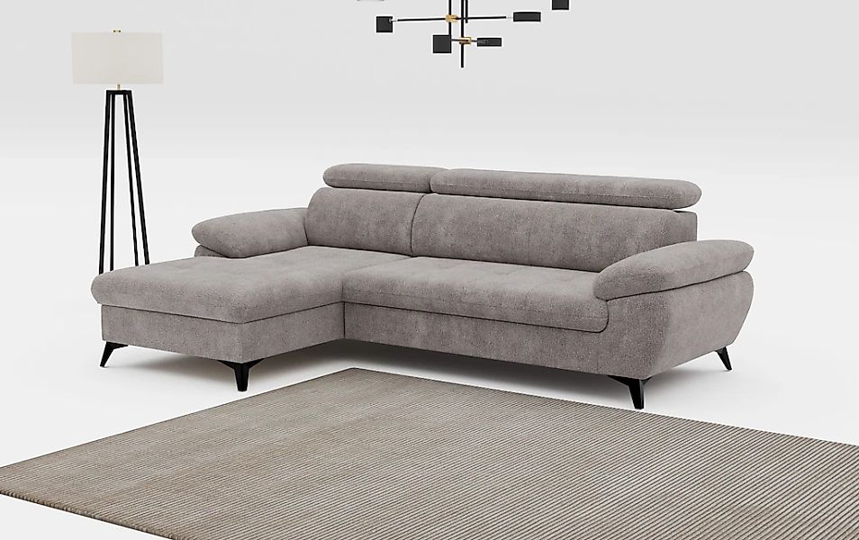 COTTA Ecksofa "Hudson L-Form", mit Kopfteilverstellung, wahlweise mit Bettf günstig online kaufen
