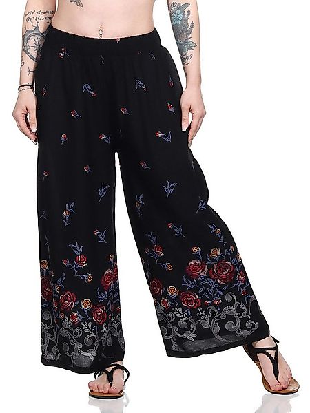 Aurela Damenmode Culotte Sommerhose leichte Marlene Hose für Damen luftige günstig online kaufen