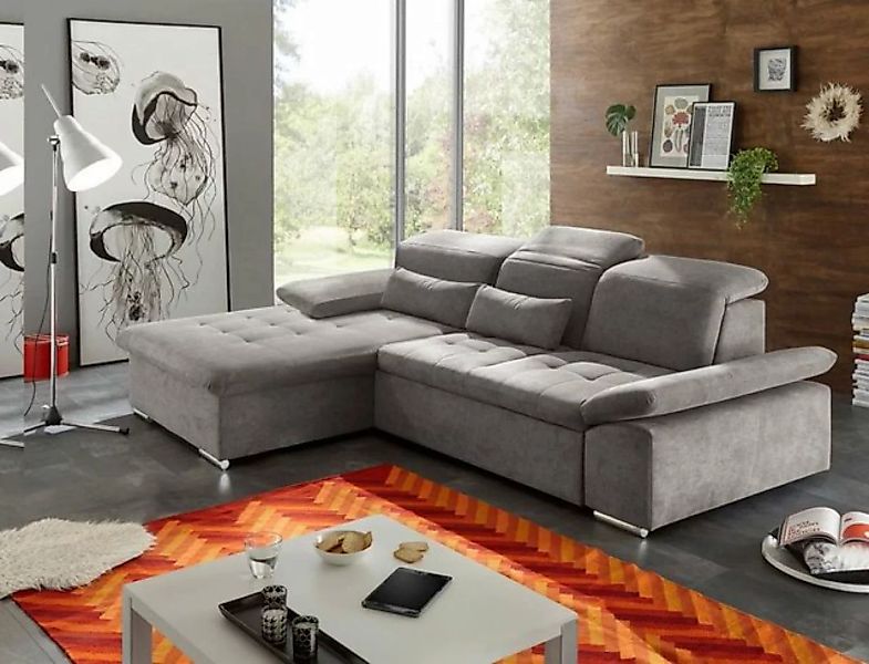 ED EXCITING DESIGN Ecksofa, Wayne Ecksofa 276x188 cm Couch Eckcouch Sofa Sc günstig online kaufen