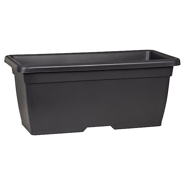 Scheurich Pflanzkasten Nora Long 34 cm x 40 cm x 80 cm Metallic Grey günstig online kaufen