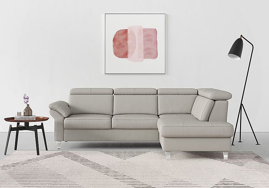 sit&more Ecksofa "Arngast L-Form" inklusive Kopfteilverstellung und Federke günstig online kaufen
