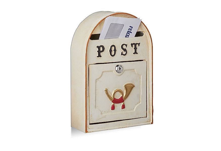 relaxdays Briefkasten antik mit Posthor günstig online kaufen