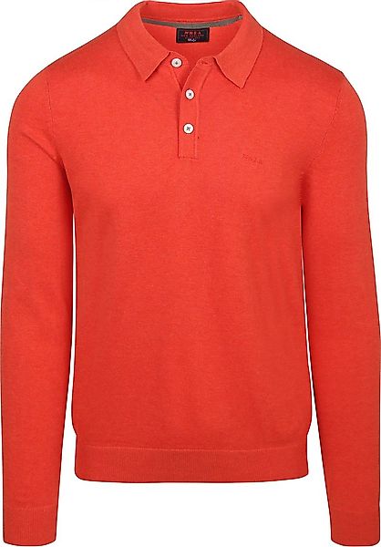 NZA Longsleeve Knitted Polo Rot - Größe M günstig online kaufen