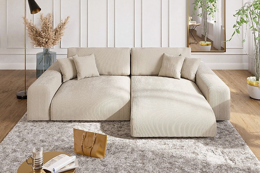 luma-home Ecksofa 21001, mit Schlaffunktion und günstig online kaufen