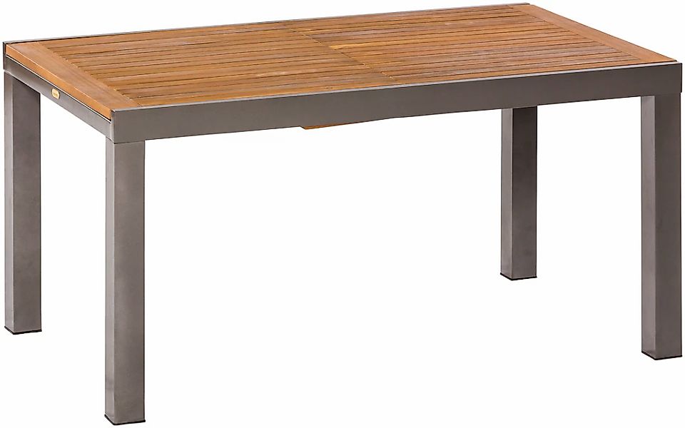Merxx Gartentisch Santorin Rechteckig ausziehbar Braun 200 cm x 90 cm günstig online kaufen