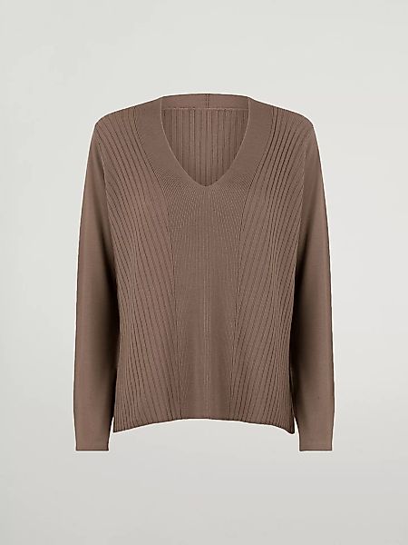 Wolford - Merino Blend Top Long Sleeves, Frau, beige mele, Größe: L günstig online kaufen