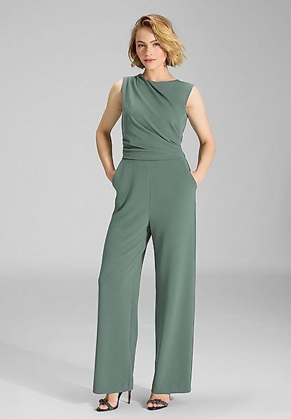 SWING Jumpsuit - Jumpsuit aus Crepe Jersey mit Drapierung Oberteil in figur günstig online kaufen