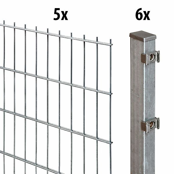 GARDEN 'N' MORE Doppelstabmattenzaun Excellent, (11-St), günstig online kaufen