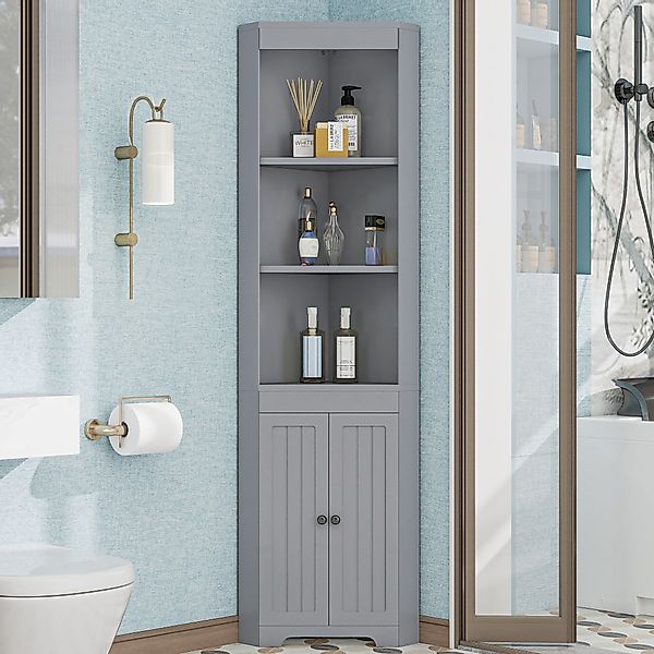 REDOM Hochschrank Badezimmer-Hochschrank (Dreieckig, Feuchtigkeitsbeständig günstig online kaufen