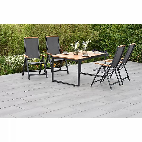 MERXX Garten-Essgruppe ""Siena"", (Set, 5 tlg., 5-fach verstellbare Rückenl günstig online kaufen