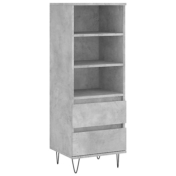 vidaXL Highboard Betongrau 40x36x110 cm Holzwerkstoff 831512 günstig online kaufen