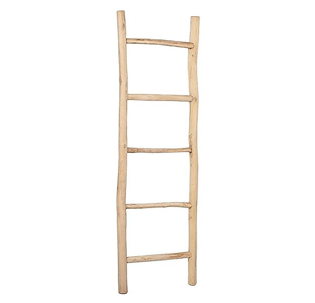 LebensWohnArt Dekoleiter Deko-Leiter KEPALA ca. H150cm Natural Teak Handtuc günstig online kaufen