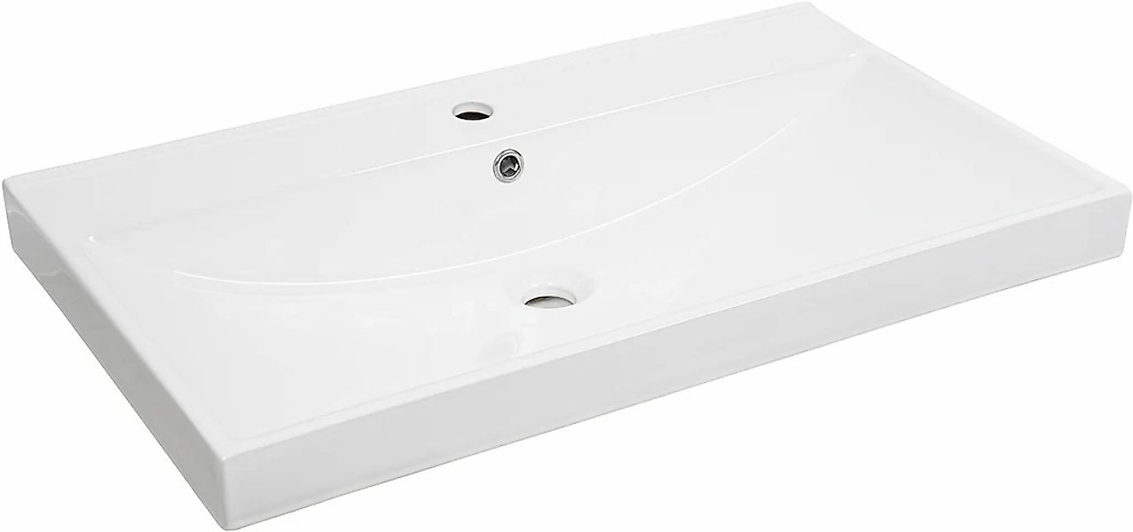 welltime Einbauwaschbecken "Trento Deluxe", Mit Nano Glasur in 61,81,101cm günstig online kaufen