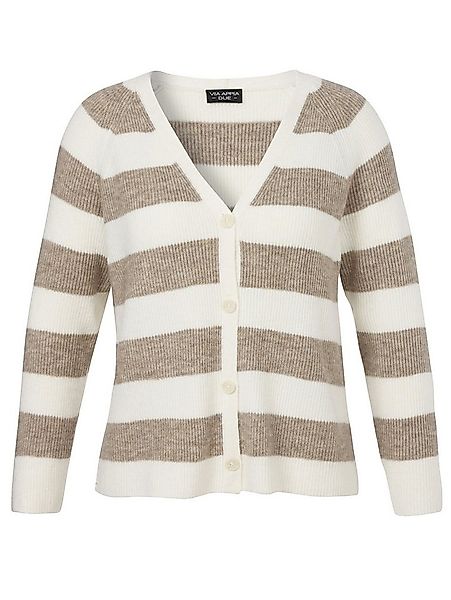 VIA APPIA DUE Strickjacke aus hochwertigem Materialmix günstig online kaufen