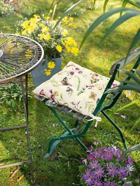 HOME Living Stuhlkissen Sommerwiese Gartenstuhlauflagen bunt günstig online kaufen