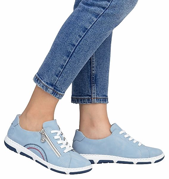 Rieker Sneaker, Halbschuh, Schnürschuh, Freizeitschuh mit sportiver Laufsoh günstig online kaufen