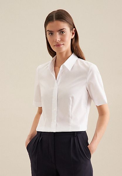 seidensticker Hemdbluse, 1/2 Kragen Uni günstig online kaufen