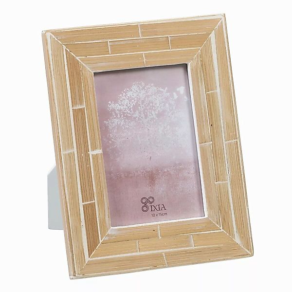 Fotorahmen Beige Bambus Holz Mdf 17 X 1 X 22 Cm günstig online kaufen