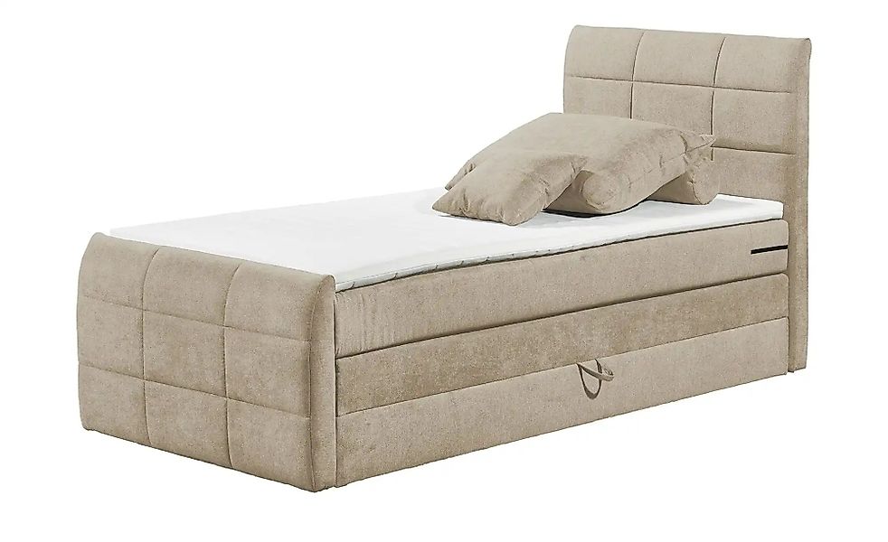 uno Boxspringbett mit Bettkasten Kosmo ¦ beige ¦ Maße (cm): B: 123 H: 113 B günstig online kaufen