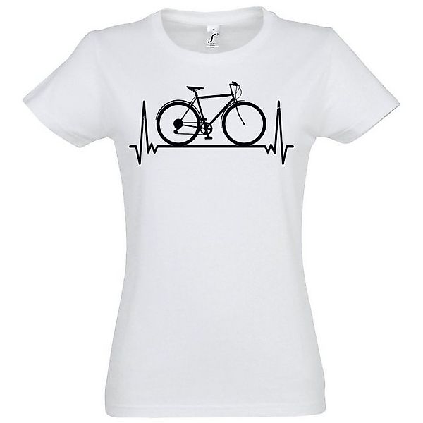 Youth Designz T-Shirt Heartbeat Fahrrad Damen Shirt mit trendigem Frontprin günstig online kaufen