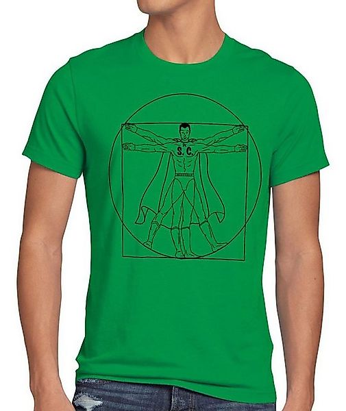 style3 T-Shirt Sheldon Theory Da Vinci Vitruvianischer Mensch the big bang günstig online kaufen