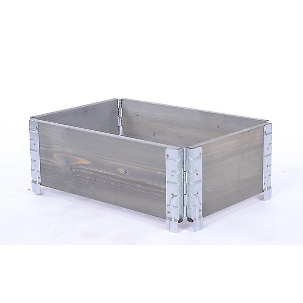 PROREGAL Hochbeetkisten GrowBox HxBxT 20x60x40cm 1 Ebene Holz Grau günstig online kaufen