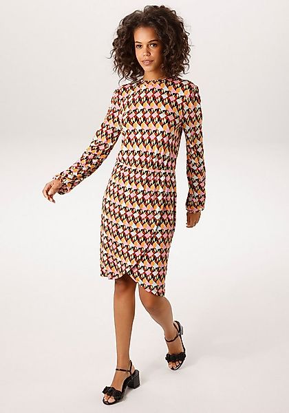 Aniston CASUAL Jerseykleid mit tiefem Rückenausschnitt in Wickeloptik - NEU günstig online kaufen