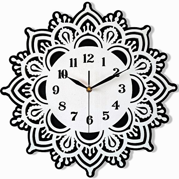 ORNAMENTI Wanduhr Grosse, modern, holz, hingucker günstig online kaufen
