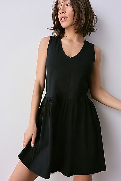 Next Minikleid Sommerliches Minikleid mit V-Ausschnitt, Kurzgröße (1-tlg) günstig online kaufen