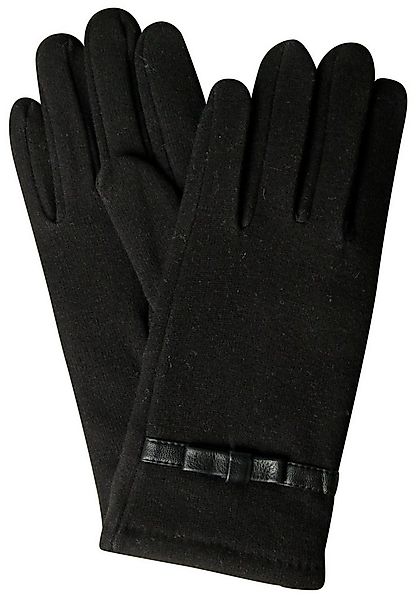 Capelli New York Strickhandschuhe (1 Paar) mit Zierschleife, Metall-Logo, F günstig online kaufen