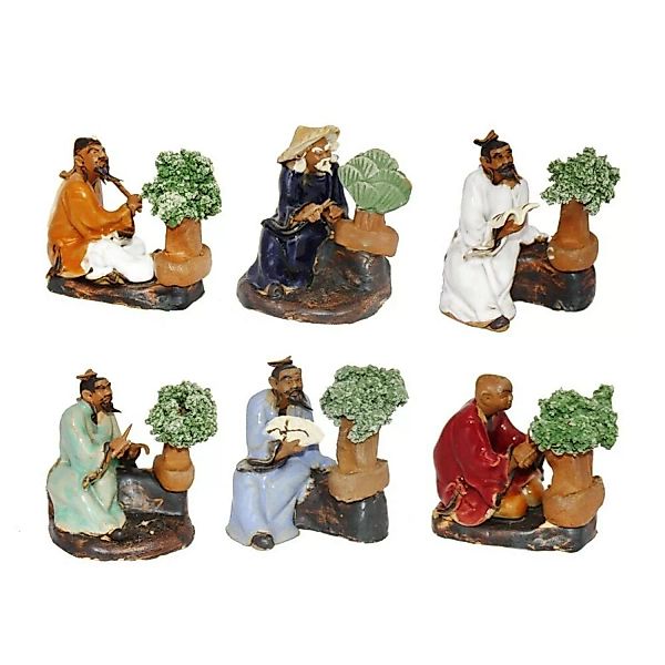 Exotenherz Bonsai Figuren Set Bonsai Master 6 Verschiedene Figuren günstig online kaufen
