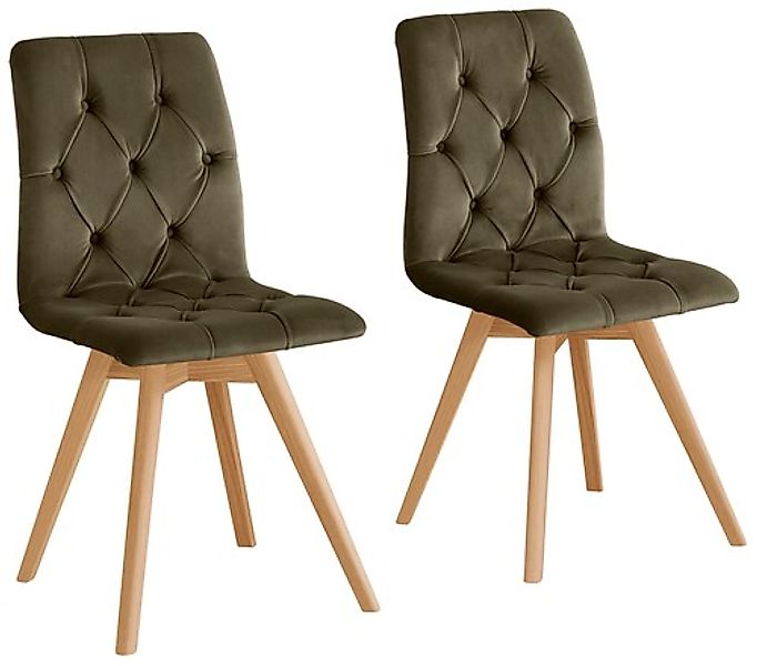 andas Esszimmerstuhl »Rania«, (Set), 2 St., Samtoptik, im 2er/4er/6er Set, günstig online kaufen