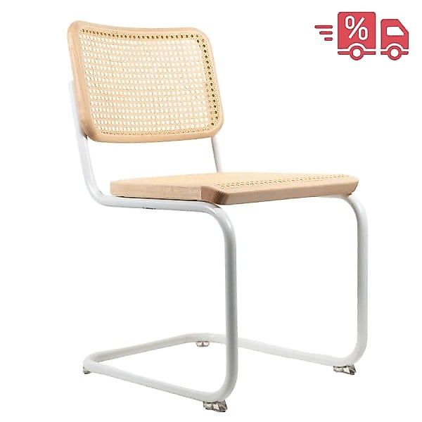 ABVERKAUF: THONET S 32 V | Esche Pure Materials | Stahlrohr-Freischwinger | günstig online kaufen