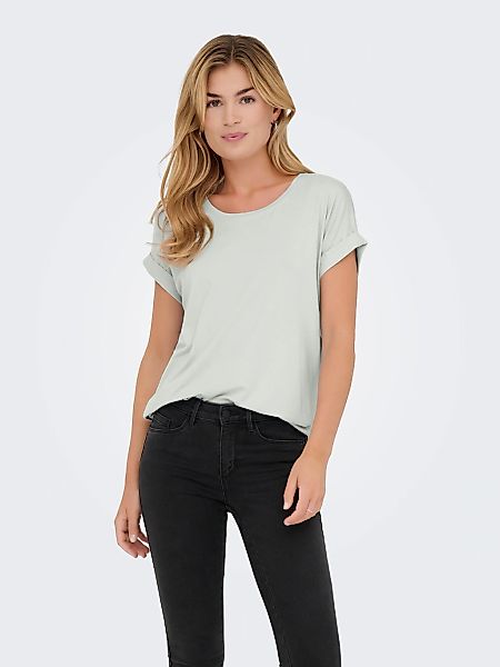 ONLY T-Shirt "ONLMOSTER – Kurzarmshirt mit Aufschlag und klassischem Look" günstig online kaufen