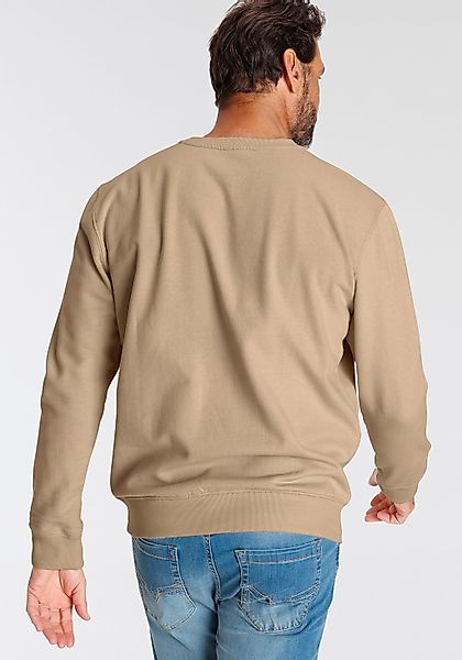 H.I.S Sweater, Langarm, lockere Passform, bestickte Optik, Rundhalsausschni günstig online kaufen