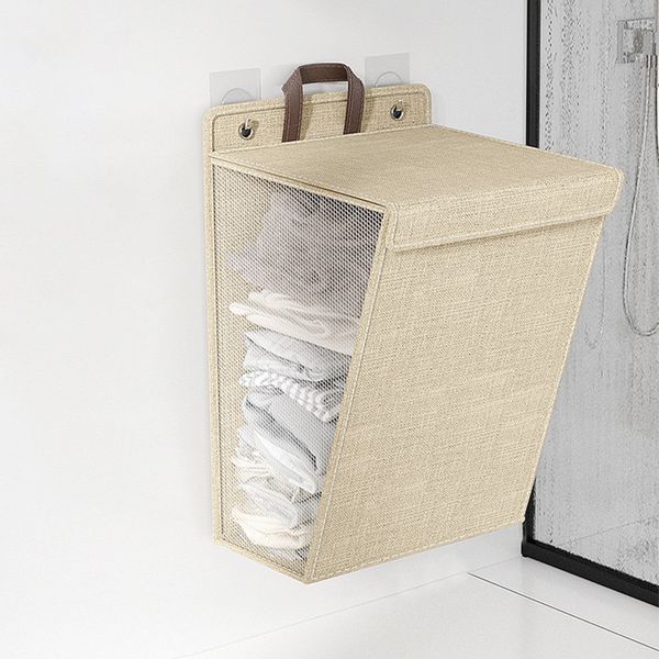STILVORA Wäschekorb Wandmontierter Wäschesammler Wäschebox Aufbewahrungskor günstig online kaufen