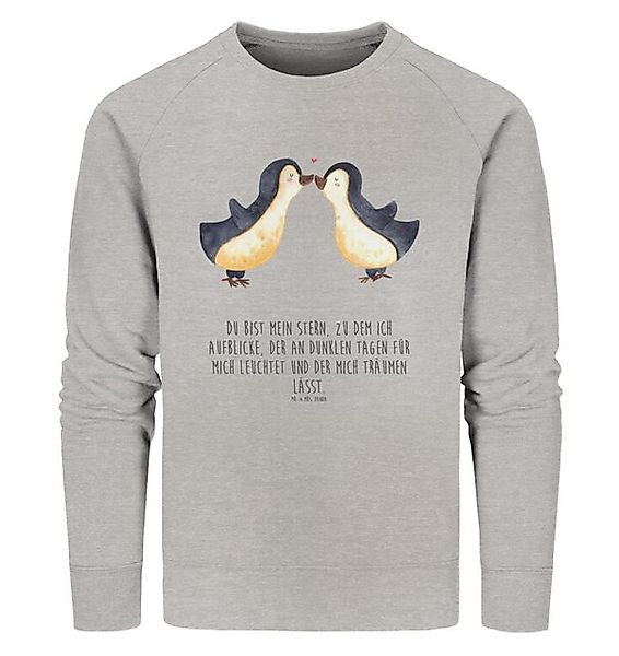 Mr. & Mrs. Panda Longpullover Pinguin Liebe Größe XL - Heather Grey - Gesch günstig online kaufen