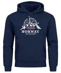 Neverless Hoodie Hoodie Herren Norwegen Flagge günstig online kaufen