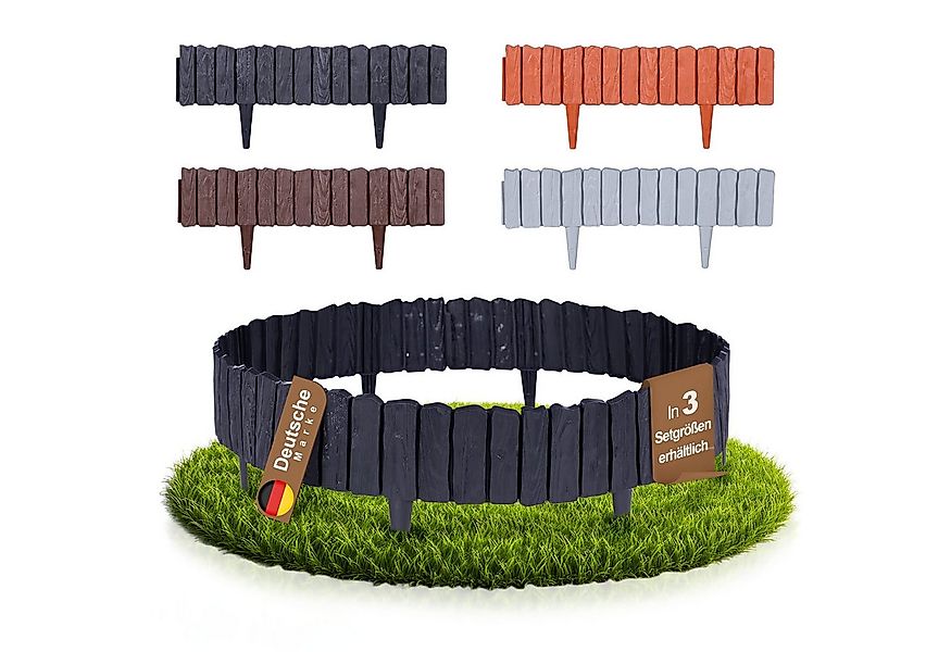 BooGardi Beetumrandung Rasenkante Holzoptik, LxH: 1140x12,5 cm, 20 Stück An günstig online kaufen