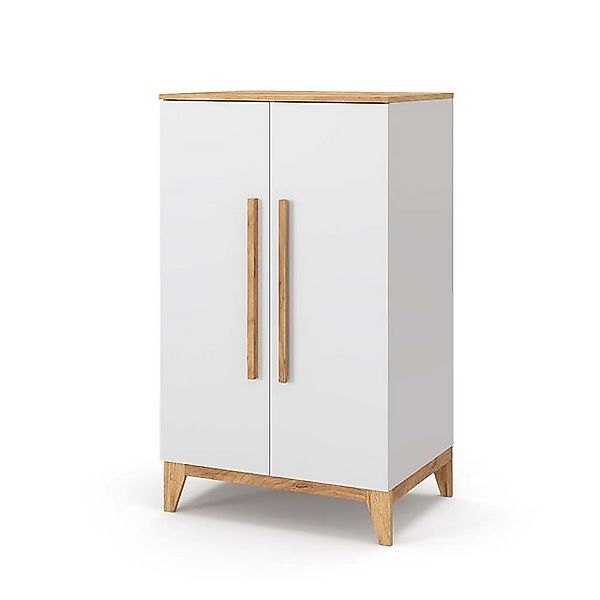 VitaliSpa® Kleiderschrank Malia, Weiß/Eiche, 70 x günstig online kaufen