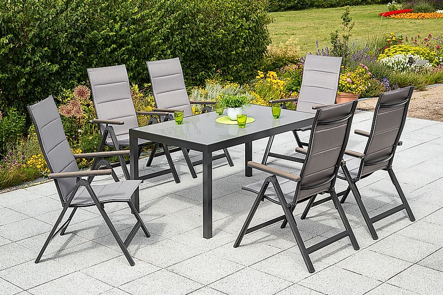 MERXX Garten-Essgruppe »»Trivero«« Set, 5-fach verstellbare Rückenlehne, ge günstig online kaufen