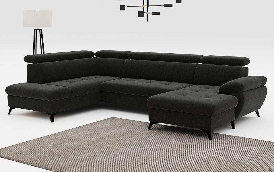COTTA Wohnlandschaft Hudson U-Form, mit Kopfteilverstellung, günstig online kaufen