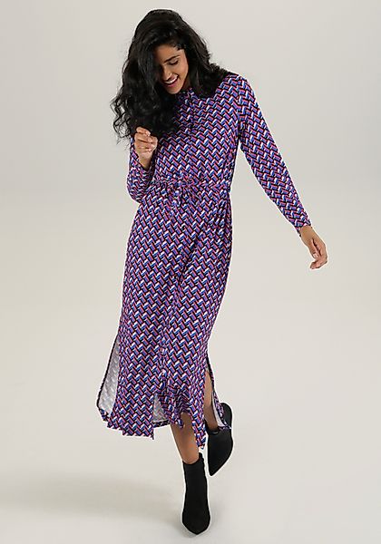Aniston SELECTED Maxikleid (mit abnehmbarem Bindeband) günstig online kaufen