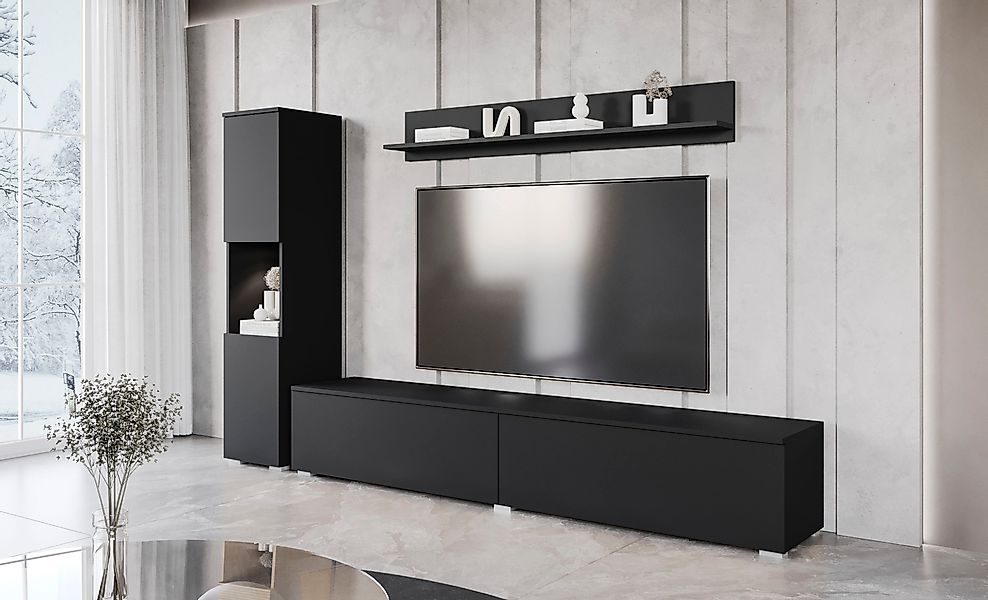 INOSIGN Wohnwand PARIS, Vitrine Türanschlag links/rechts günstig online kaufen