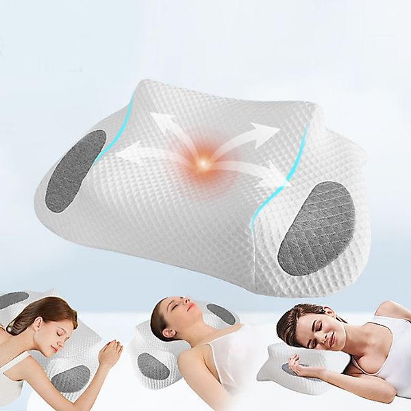 YINDN Nackenstützkissen Ergonomisches Nackenstützkissen, Seitenschläferkiss günstig online kaufen