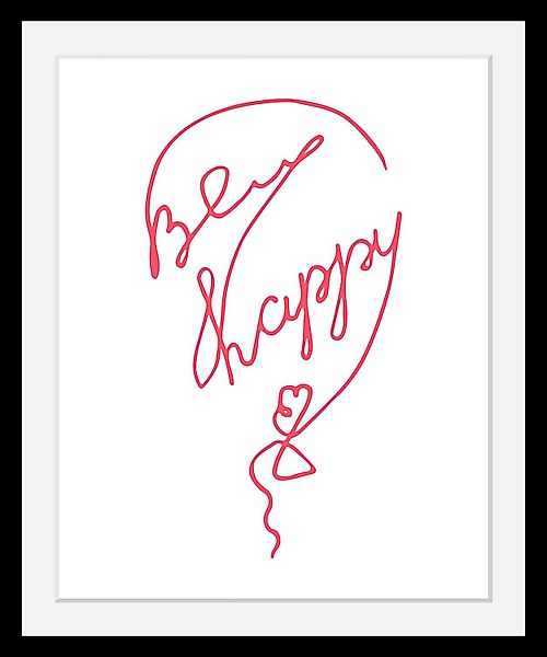 queence Bild »Be Happy«, Schriftzug-Schriftzüge-Herz-Herzbilder-Motivations günstig online kaufen