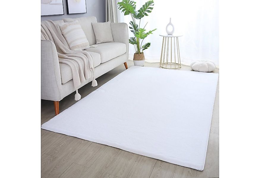 SIMPEX24 Teppich Unicolor - Einfarbig, Läufer, Höhe: 20 mm, Teppich Wohnzim günstig online kaufen