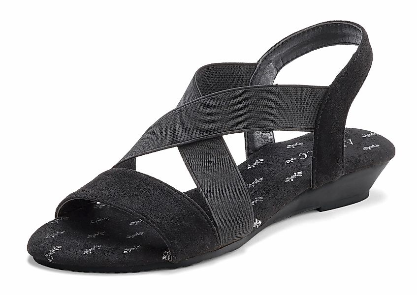 Vivance Sandalette "Sommerschuh", Sandale, Sommerschuh mit elastischen Riem günstig online kaufen