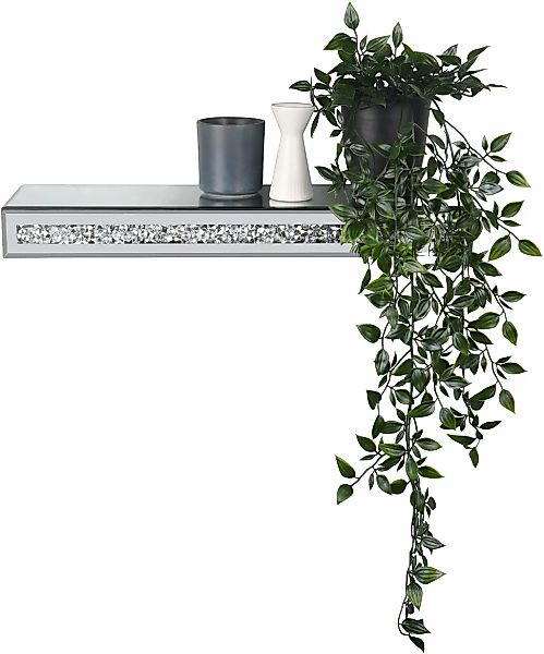 MIRRORS AND MORE Wandregal "Glitty" 1 Stk. tlg. Dekoratives Regal günstig online kaufen